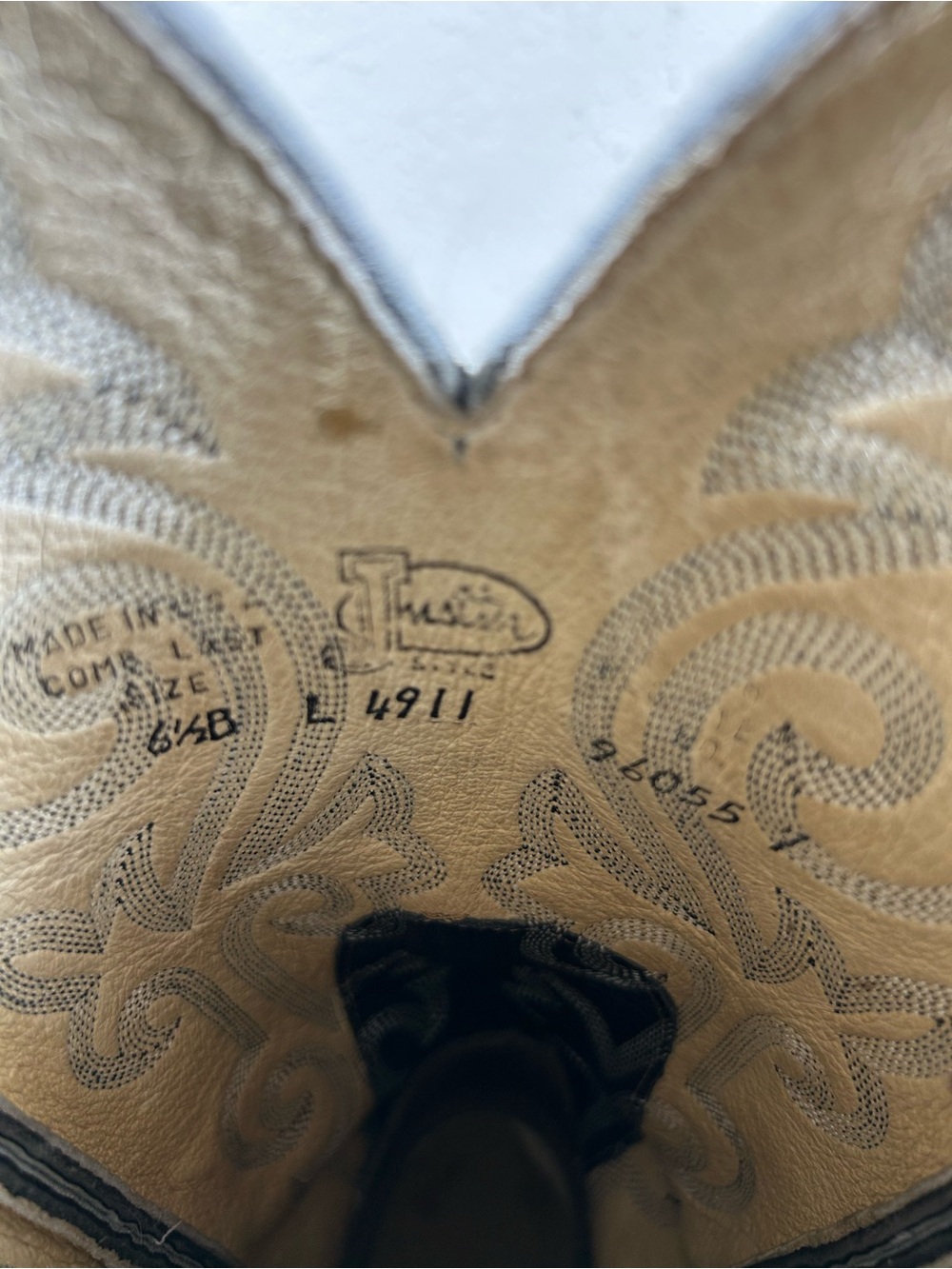 JUSTIN vintage 90s western boots - Picture 7 of 7
